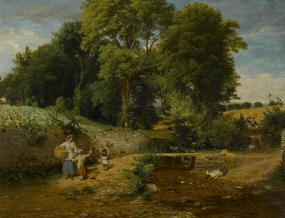 Die Furt, 1860 von William Frederick Witherington